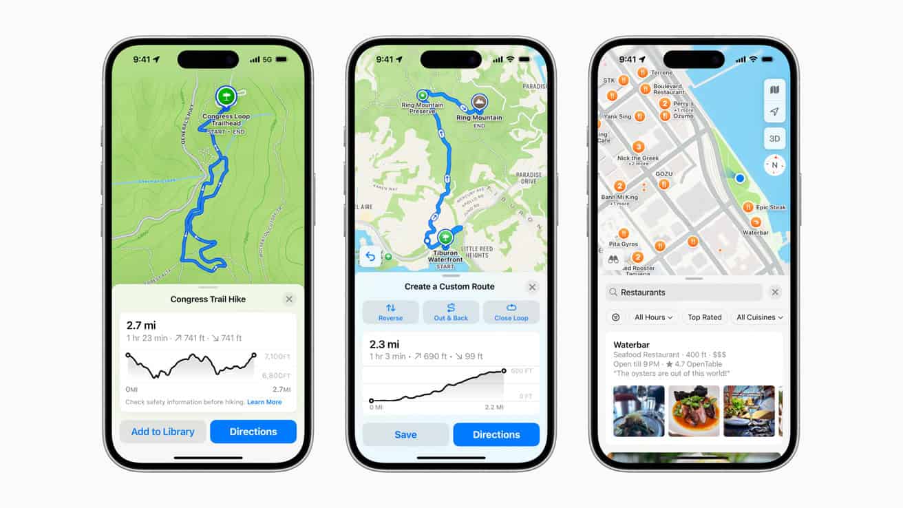 Crea percorsi a piedi personalizzati - Apple Maps Update Hero Lp .landing Big 2x1 