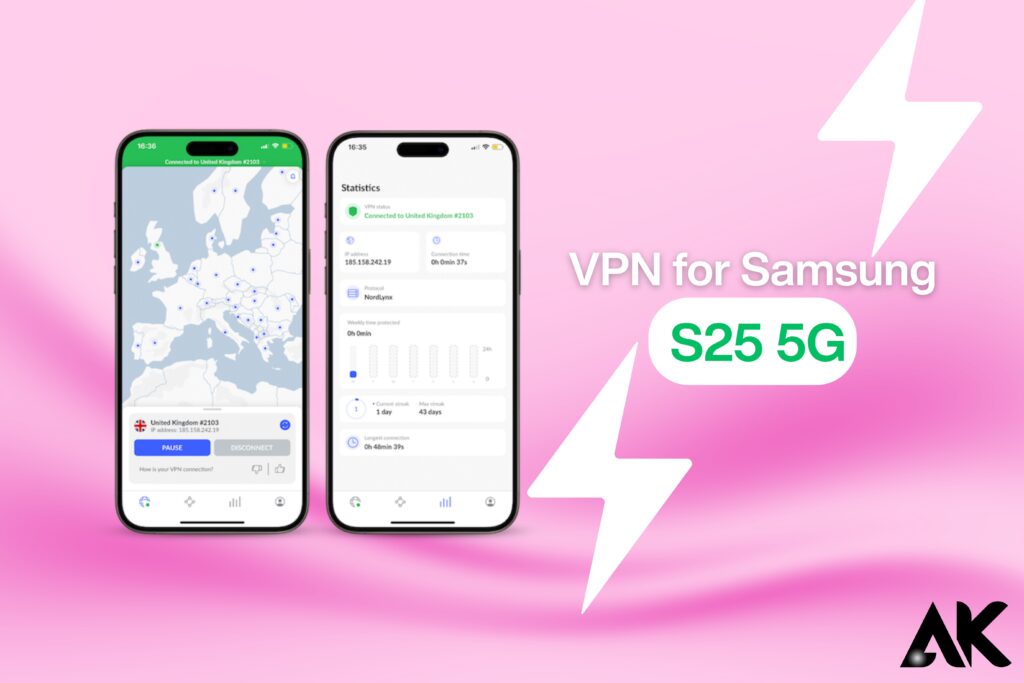 7 VPN puissant pour Samsung S25 5G Picks qui fonctionnent