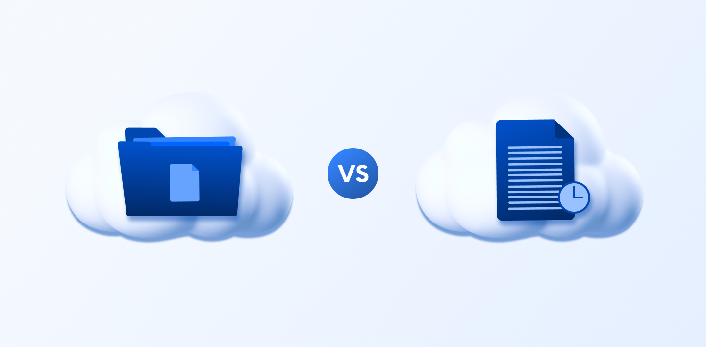 Quels sont les deux types de méthodes de sauvegarde du cloud?