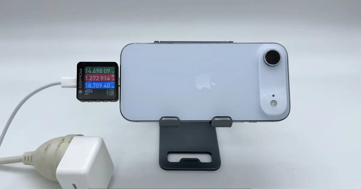 Iphone de chargement d'air Speed Tested: plus lent que l'iPhone 17