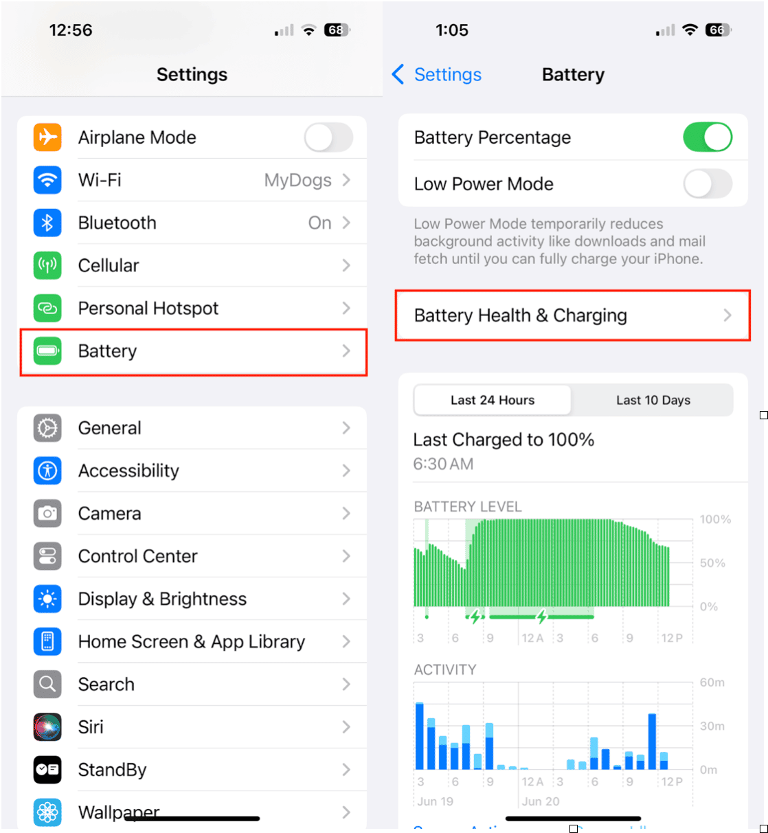 Comment vérifier la santé de la batterie sur iPhone 