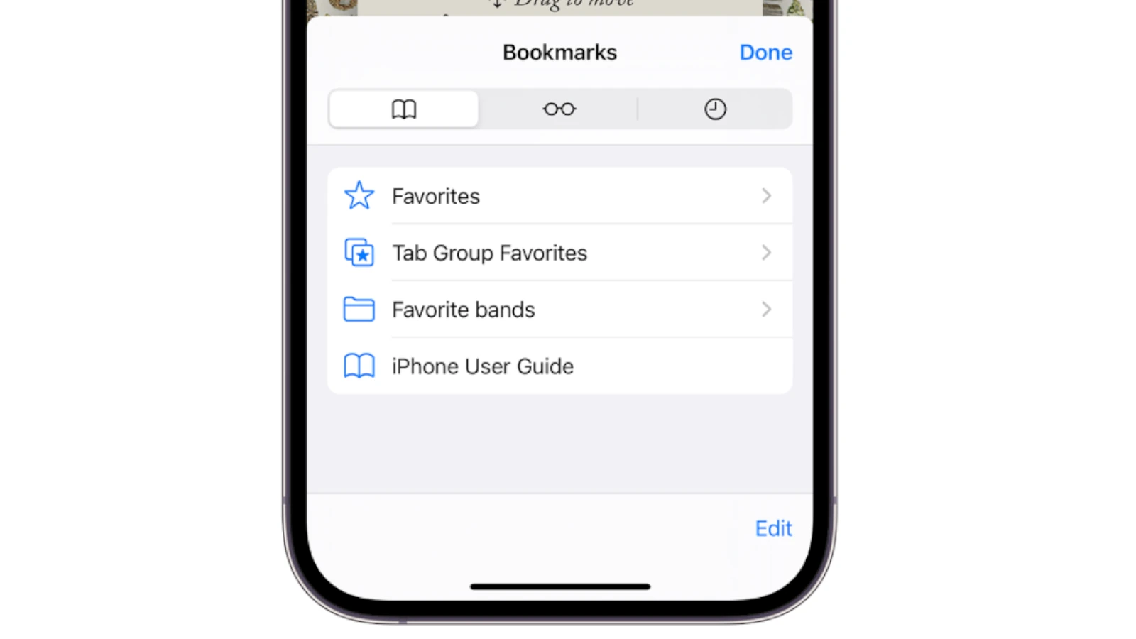 Comment mettre en signet un site Web sur iPhone