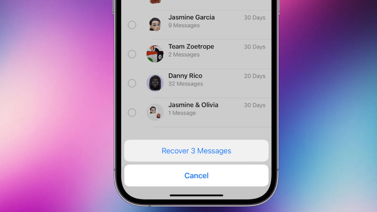 Comment récupérer des messages supprimés sur iPhone